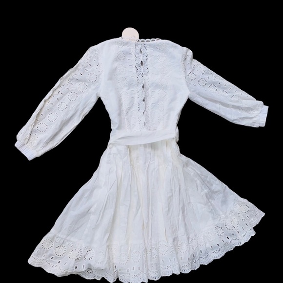 NWT Two Sisters The Label White Eyelet Dress Sz 2 - Picture 3 of 5